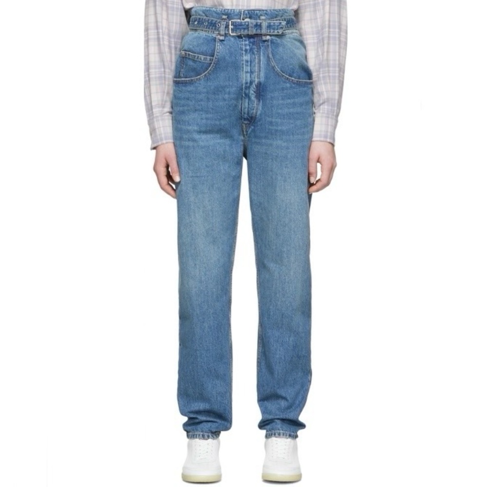 Isabel Marant Étoile Gloria paper bag waist baggy jeans. 💙